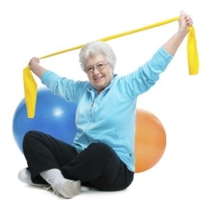 عکس تقویت سالمندان با کش